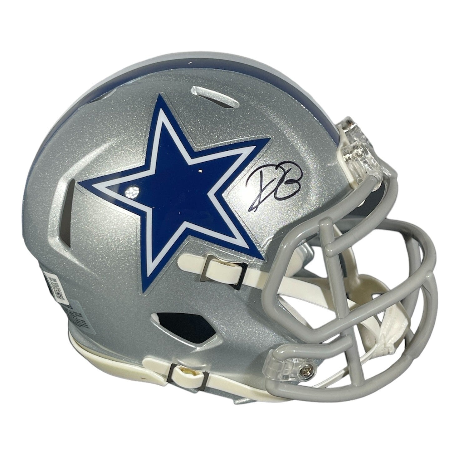 Daron Bland Signed Dallas Cowboys Speed Mini Helmet Beckett Witness BAS COA0