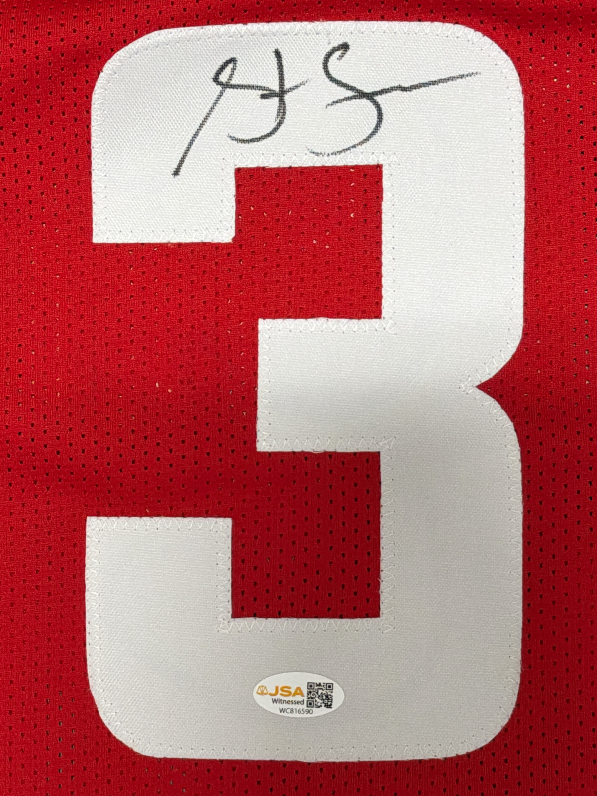 Steve Francis Signed Autographed Houston Rockets Custom Jersey JSA Witness COA1