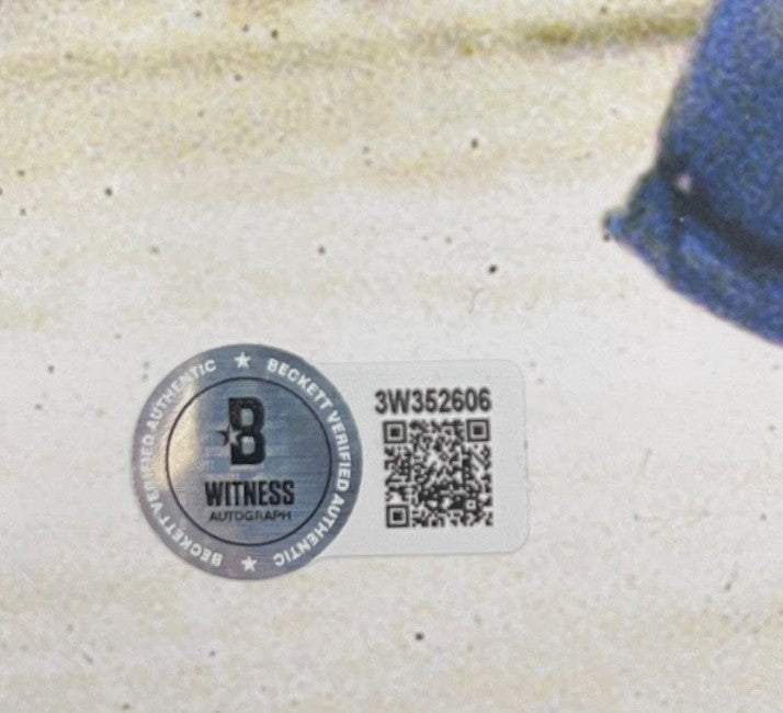 Billy Smith Signed New York Islanders 16x20 Photo w/ HOF + SC Beckett W BAS COA2