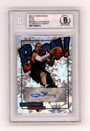 Allen Iverson 2024 Hits Memorabilia BOOM Silver #/3 Signed BGS BAS Auto 76ers0
