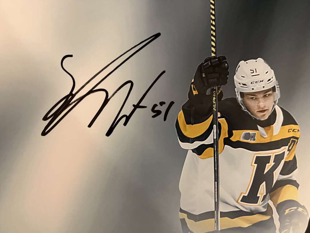 Shane Wright Signed Auto 16x24 Photo 2020 CHL ROY Upper Deck UDA COA QTY Kraken1