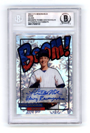Thomas Ian Nicholas 2024 Hits Memorabilia BOOM Silver Signed BGS BAS Auto Cubs0