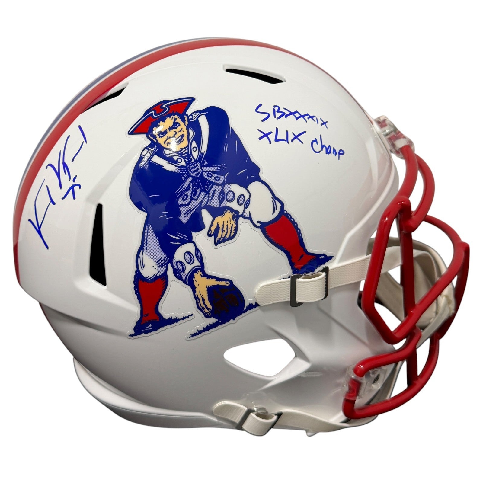 Vince Wilfork Signed Patriots TB FS Full Size Helmet w/ SB Insc JSA W COA0