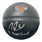 Nate Robinson Signed Knicks Premier Black Basketball w/ 3x Dunk Champ JSA W COA0