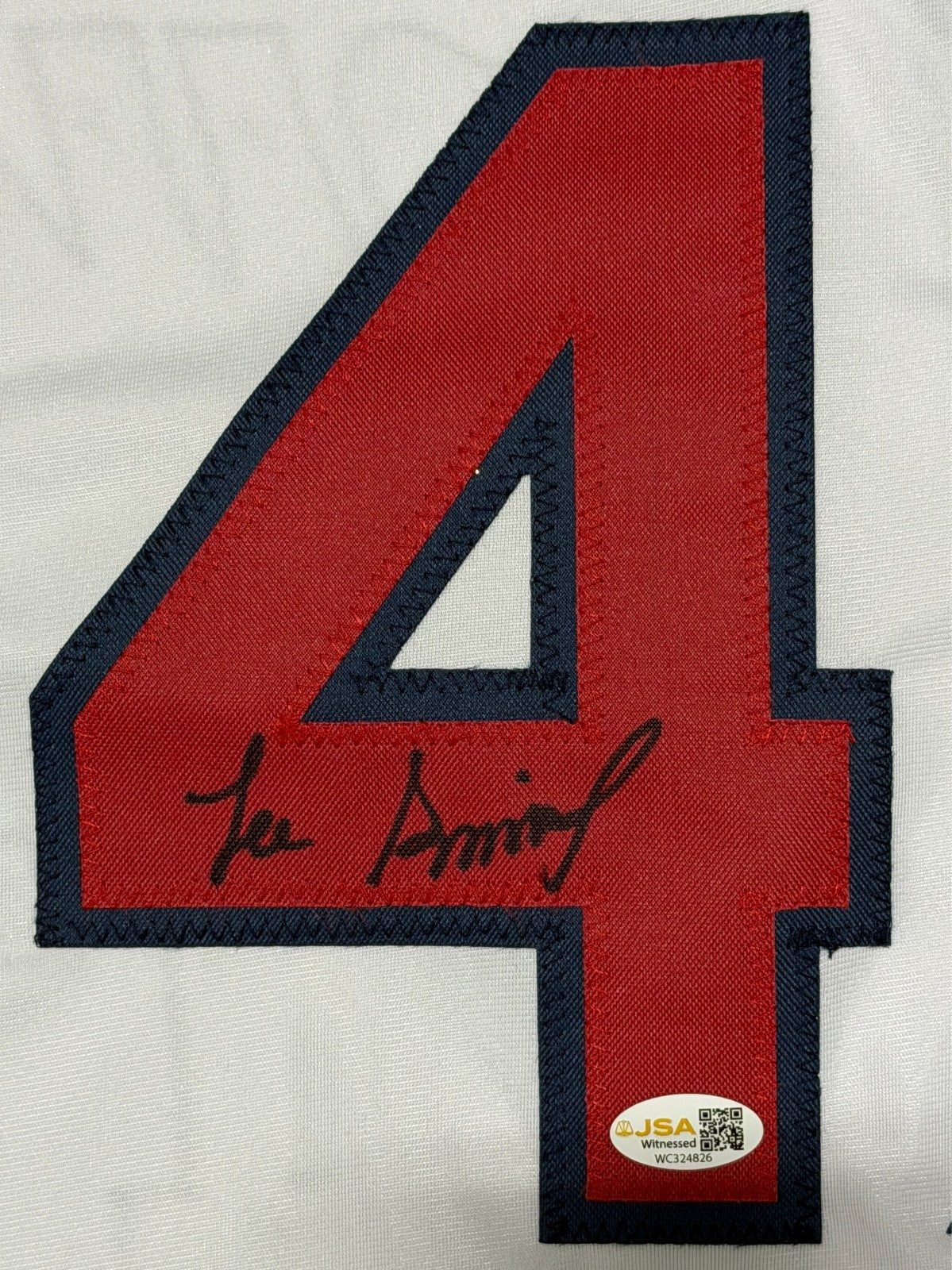 Lee Smith Signed Autographed St. Louis Cardinals Custom Jersey JSA Witness COA1