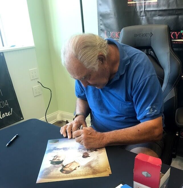 Ed Kranepool Signed New York Mets 11x14 Photo w/ 1969 WS Champs LSCM COA2