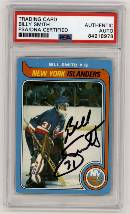 Billy Smith 1979-80 O-Pee-Chee OPC #242 Signed PSA Authentic Auto Blk Islanders0