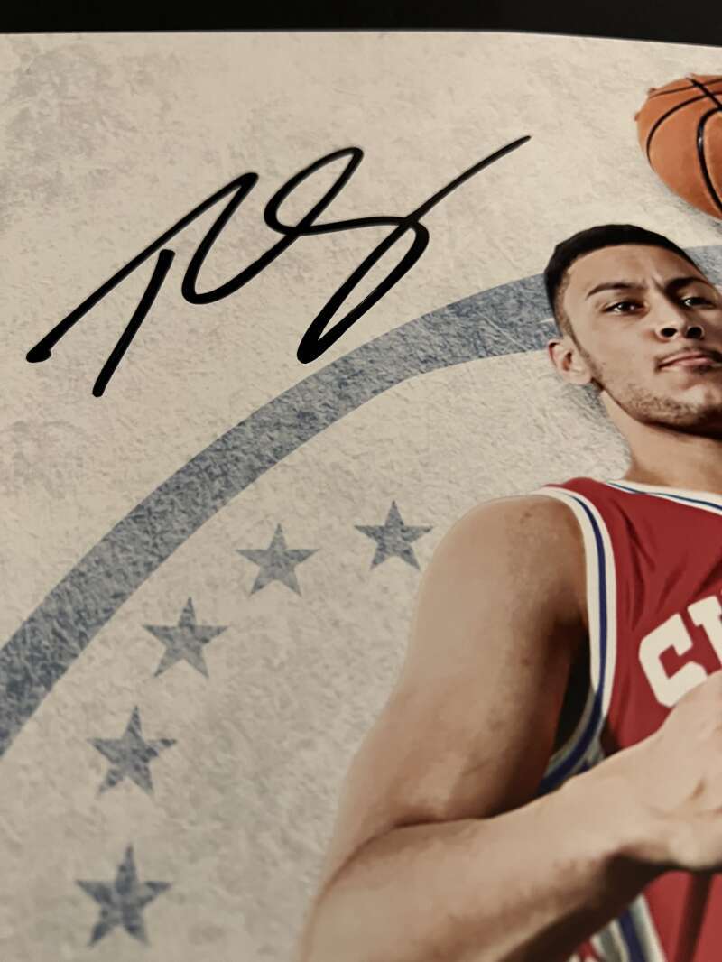 Ben Simmons Signed 16x20 Photo All Systems Go Upper Deck UDA COA 76ers1