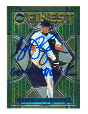 Bill Pulsipher Signed 1995 Topps Finest #294 w/ Generation K  LSCM COA NY Mets0