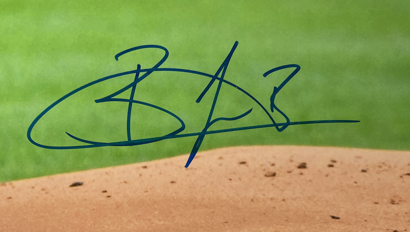 Brayan Bello Signed Framed 16x20 Photo Beckett Witness BAS COA Red Sox1