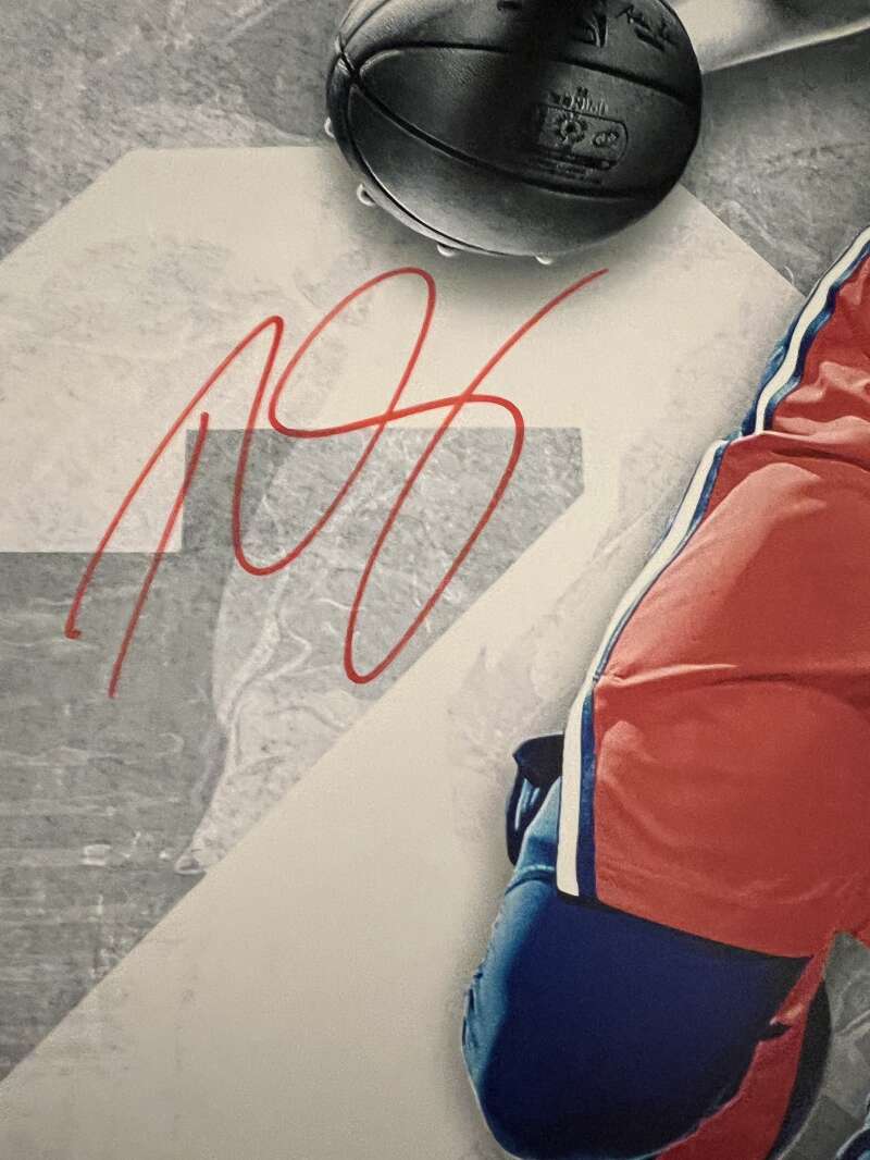 Ben Simmons Signed 16x24 Photo Driven Upper Deck UDA COA 76ers Red Ink1