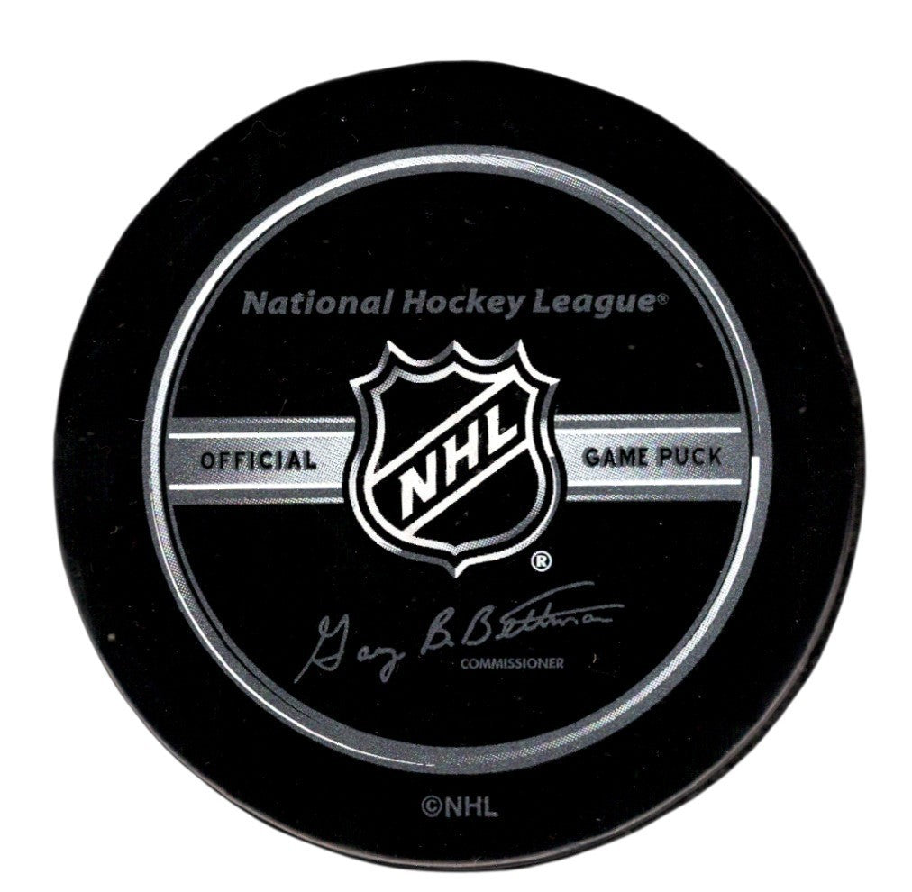 Brad Park Signed Autographed New York Rangers Official Game Puck LSCM COA1