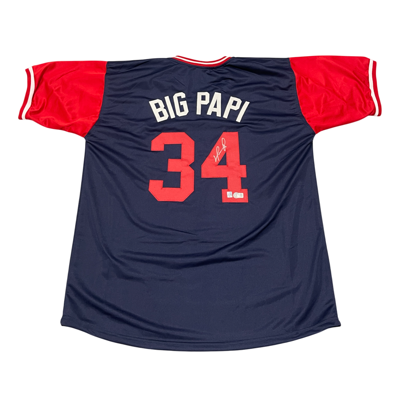 David Ortiz Signed Red Sox Players Weekend Custom Jersey Beckett Wit BAS COA0