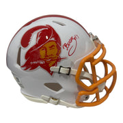 Bucky Irving Signed  Tampa Bay Buccaneers TB Mini Helmet JSA Witness COA0