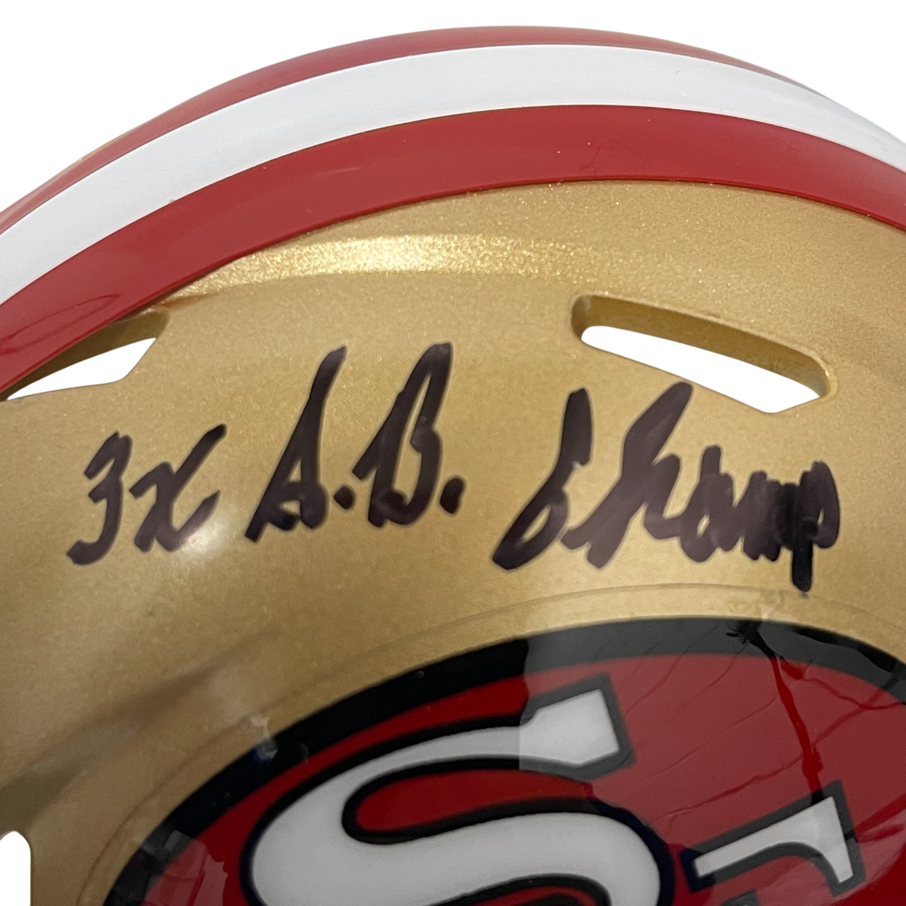 John Taylor Signed 49ers TB Mini Helmet w/ 3x SB Champs Beckett Witness BAS COA2