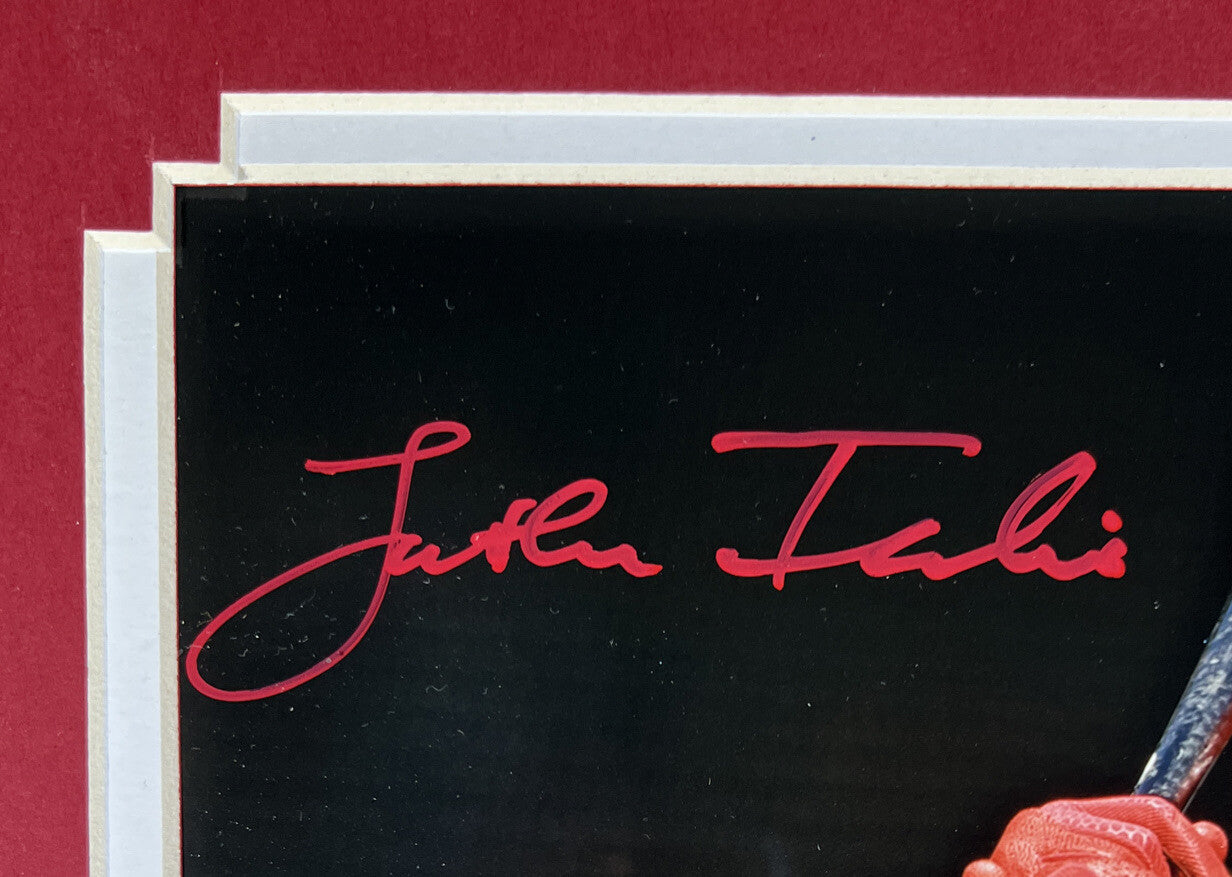 Jonathan India Signed Framed 8x10 Photo Hitting Cincinnati Reds PSA ITP COA1