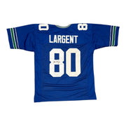 Steve Largent Signed Seattle Seahawks Custom Jersey w/ HOF 95 Beckett W BAS COA0