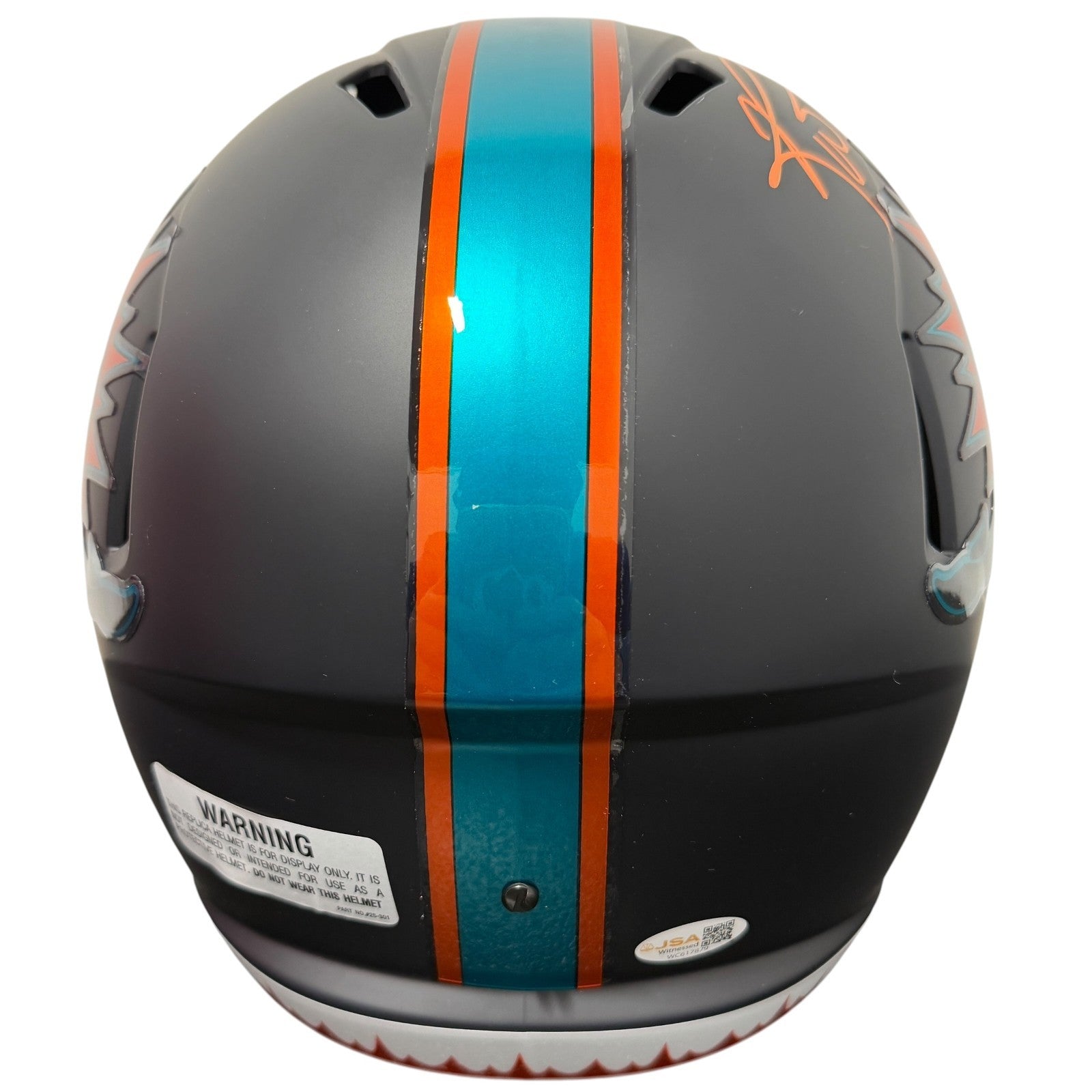 Ricky Williams Signed Dolphins Rivalries FS Full Size Helmet Weed Insc JSA W COA3