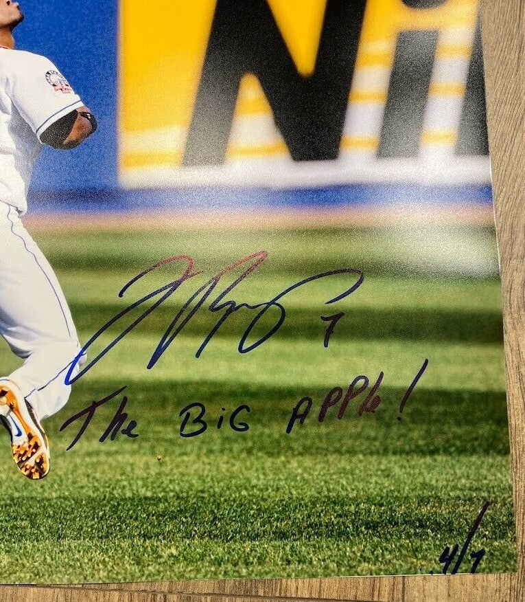 Jose Reyes Signed Auto 16x20 Photo New York Mets The Big Apple LE /7 PSA ITP COA1