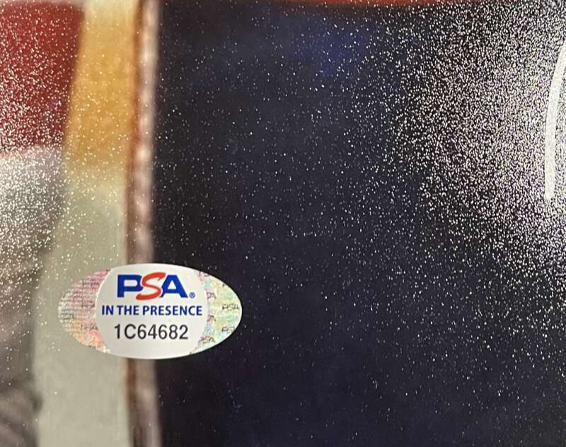 Bryan Trottier & John Tonelli Dual Signed 11x14 Photo Middle Finger FU PSA COA3