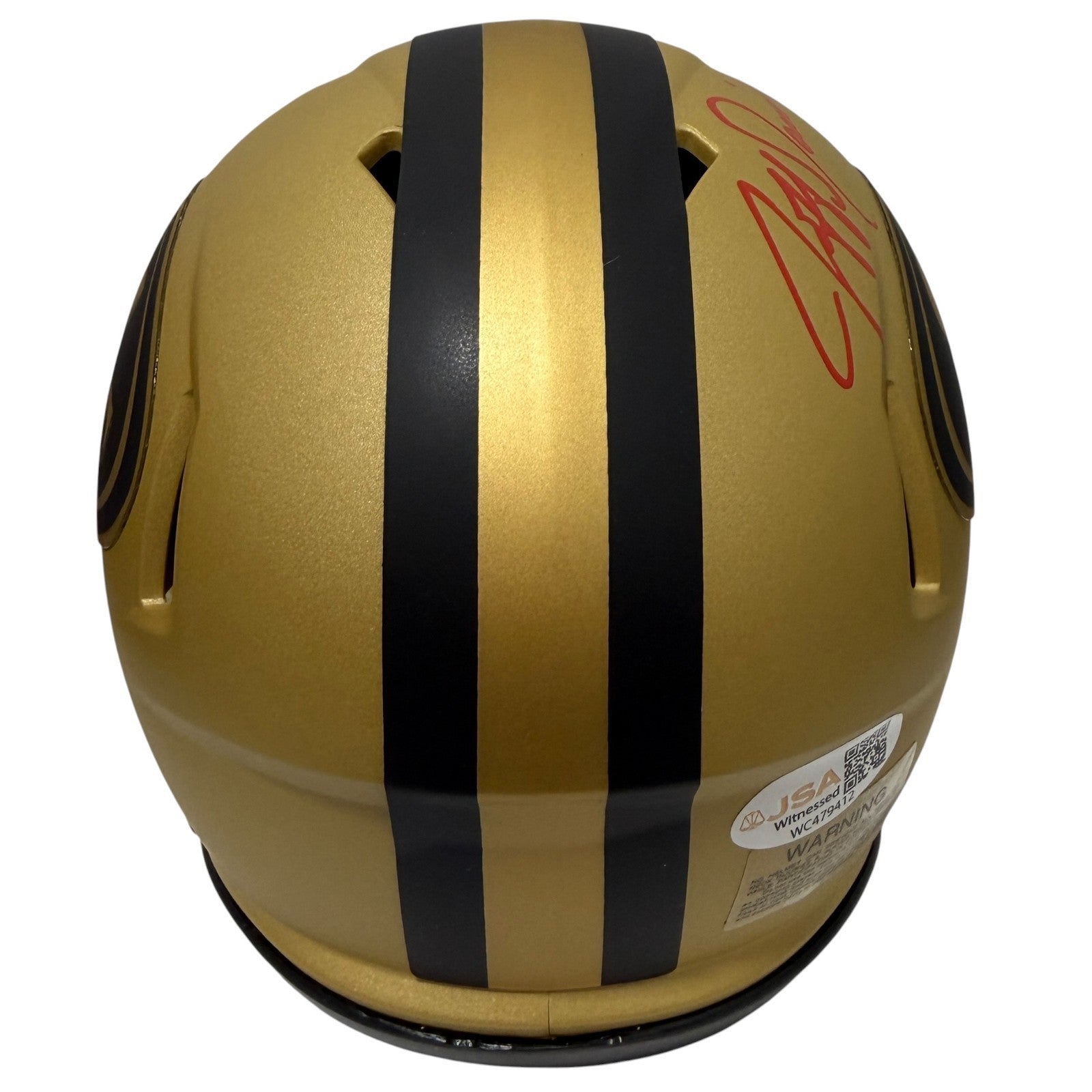Jeff Garcia Signed San Francisco 49ers Rave Mini Helmet JSA Witness COA2
