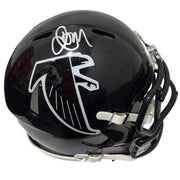 Jamal Anderson Signed Atlanta Falcons TB 90-02 Mini Helmet JSA Witness COA0