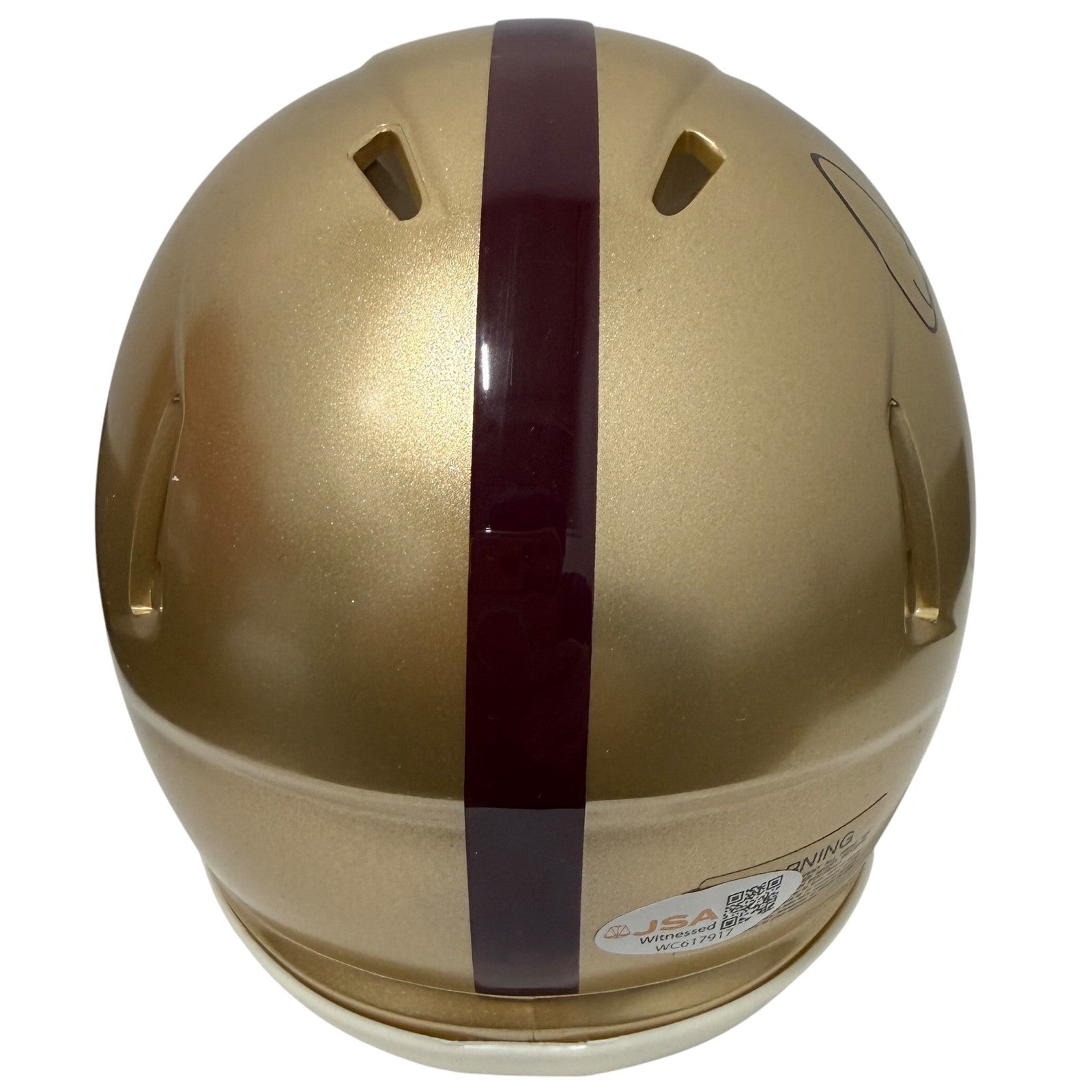 Doug Flutie Signed Boston College Speed Mini Helmet w/ Hail Flutie JSA Wit COA2