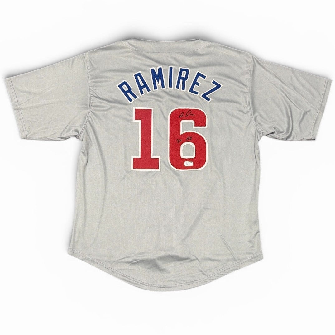 Aramis Ramirez Signed Chicago Cubs Custom Jersey w/ 3x AS Beckett Wit BAS COA0