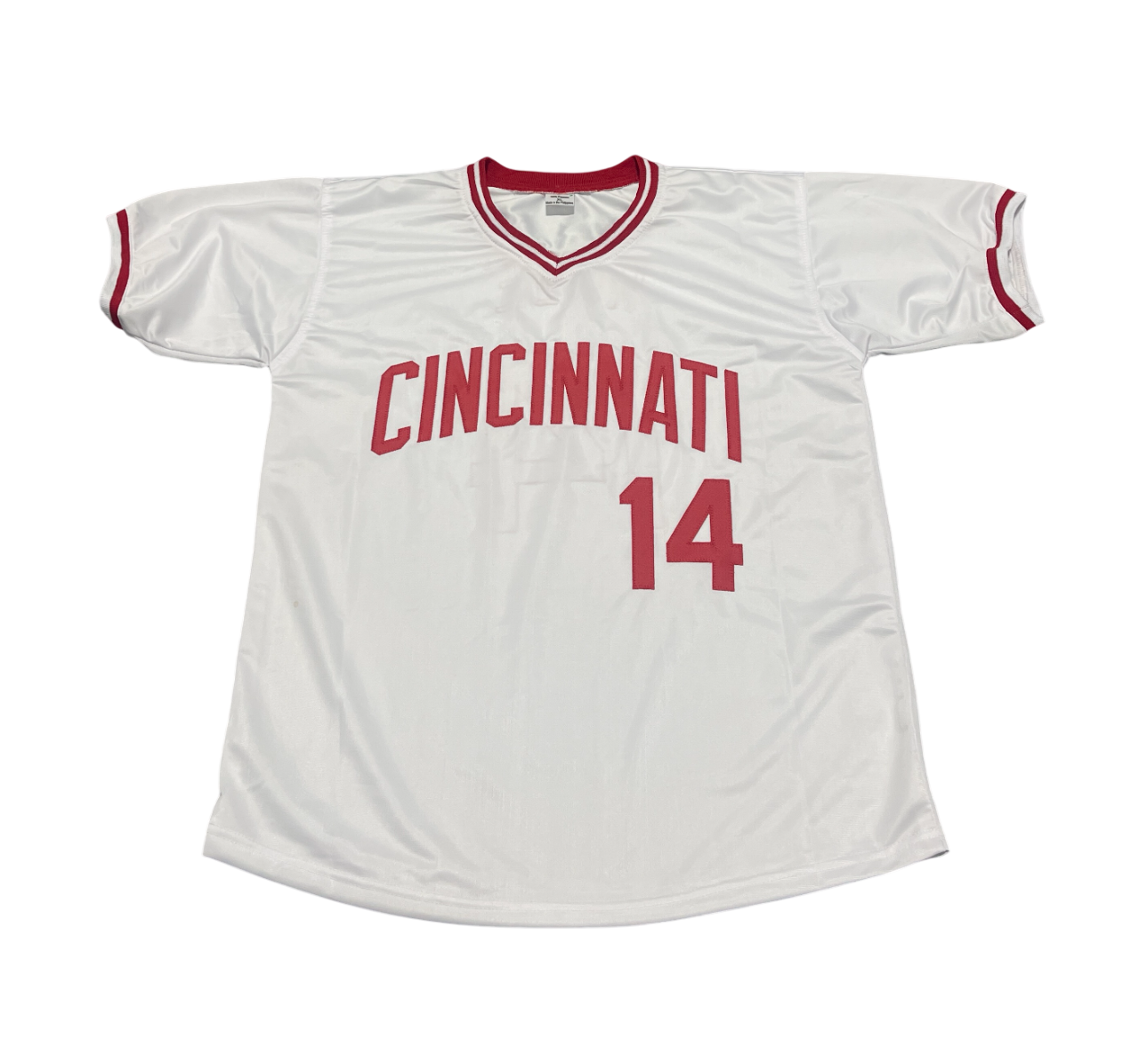 Pete Rose Signed Autographed Cincinnati Reds Custom Jersey JSA COA1