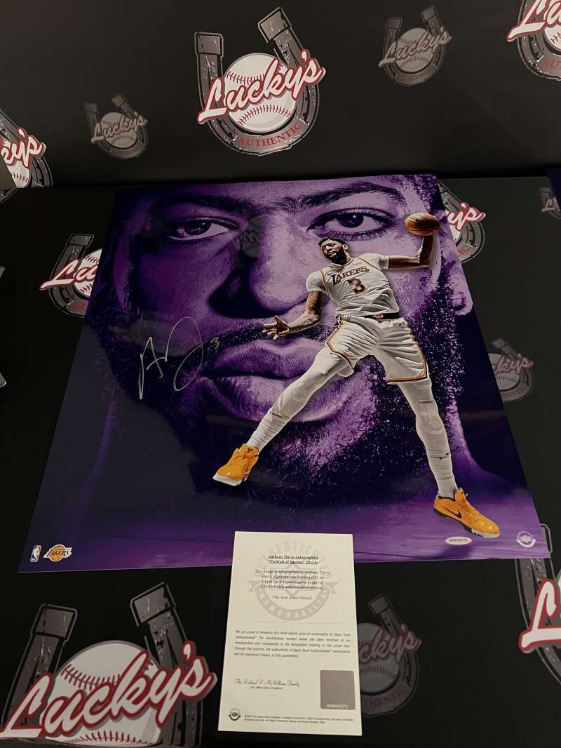 Anthony Davis Signed 20x24 Photo Portrait of Success Upper Deck UDA COA2