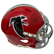 Andre Rison Signed Atlanta Falcons TB 66-69 Mini Helmet JSA Witness COA0