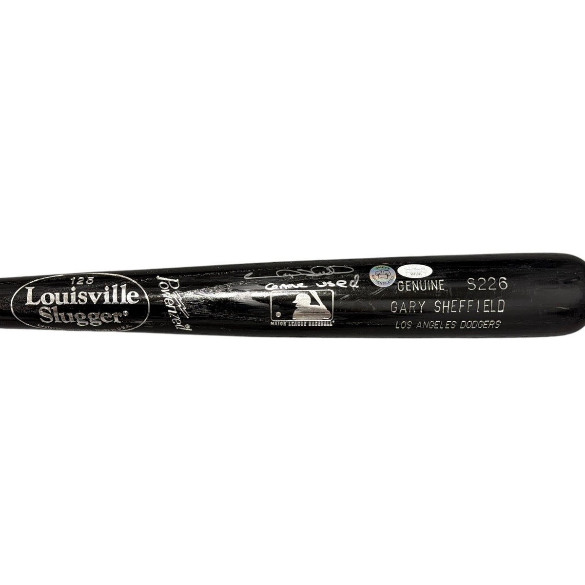 Gary Sheffield Signed Game Used Louisville Slugger Black Bat JSA COA Dodgers B0