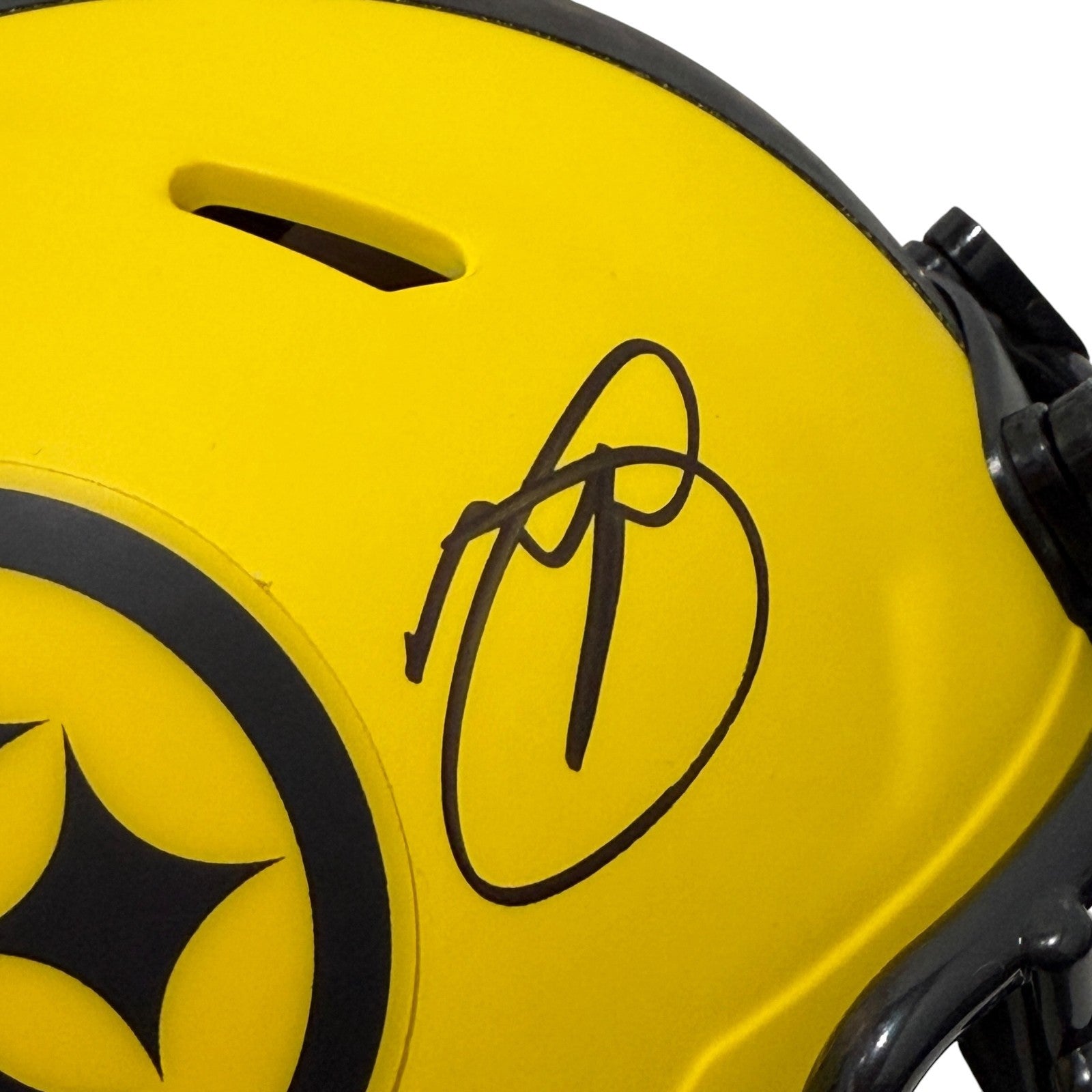Minkah Fitzpatrick Signed Pittsburgh Steelers Rave Mini Helmet JSA Witness COA1