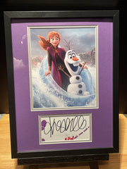 Kristen Bell Signed Autographed 12x16 Framed Photo & Cut JSA COA Frozen B0