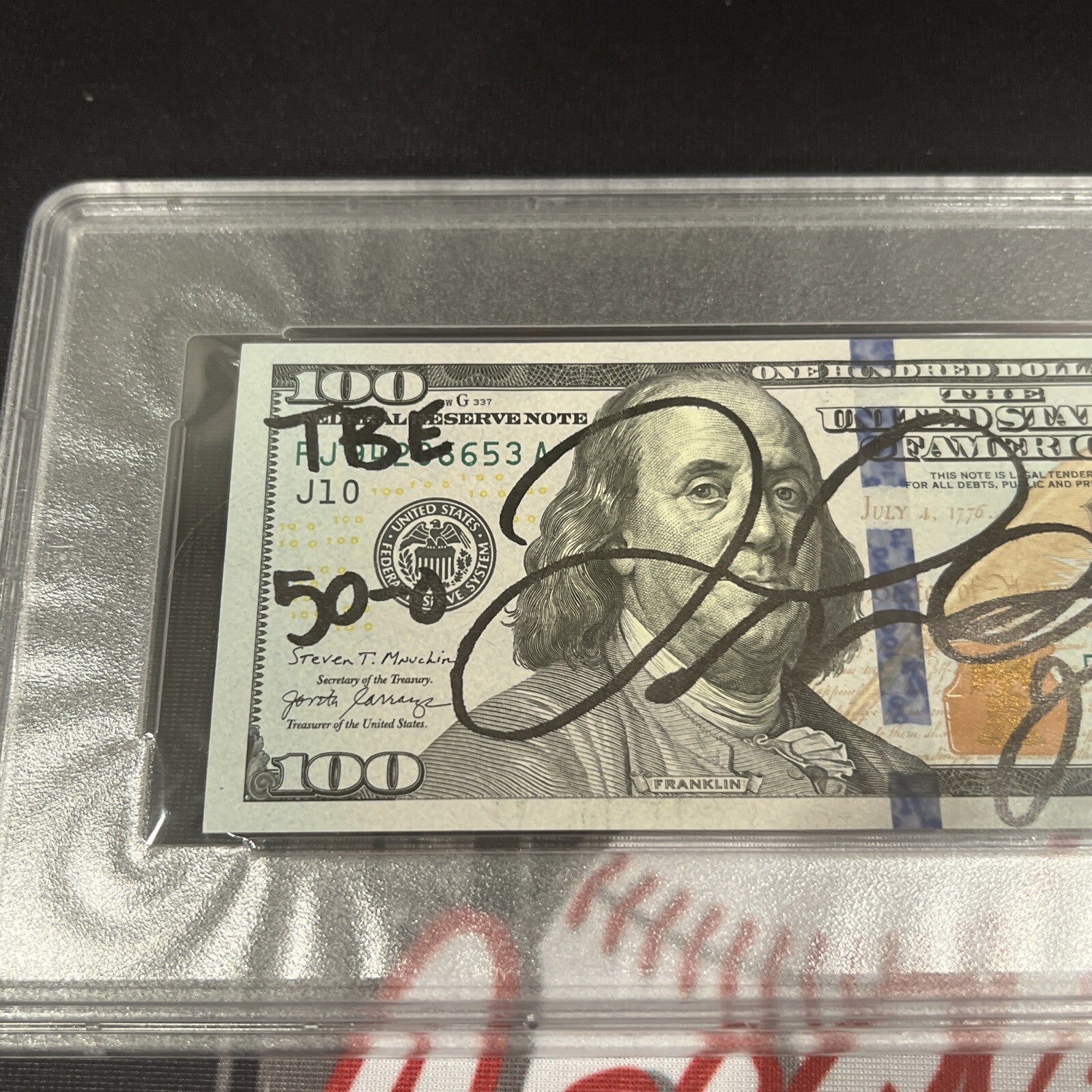 Floyd Mayweather Jr Signed $100 Bill US Currency x4 Inscriptions PSA 10 Auto F1