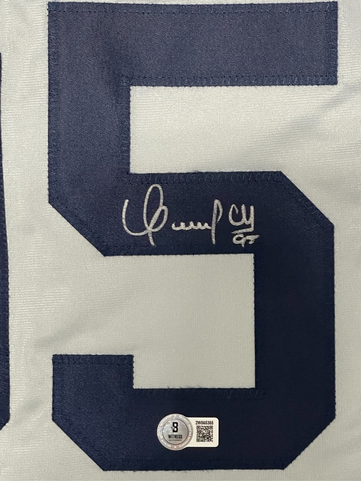 Oswaldo Cabrera Signed New York Yankees Custom Jersey Beckett Witness BAS COA1