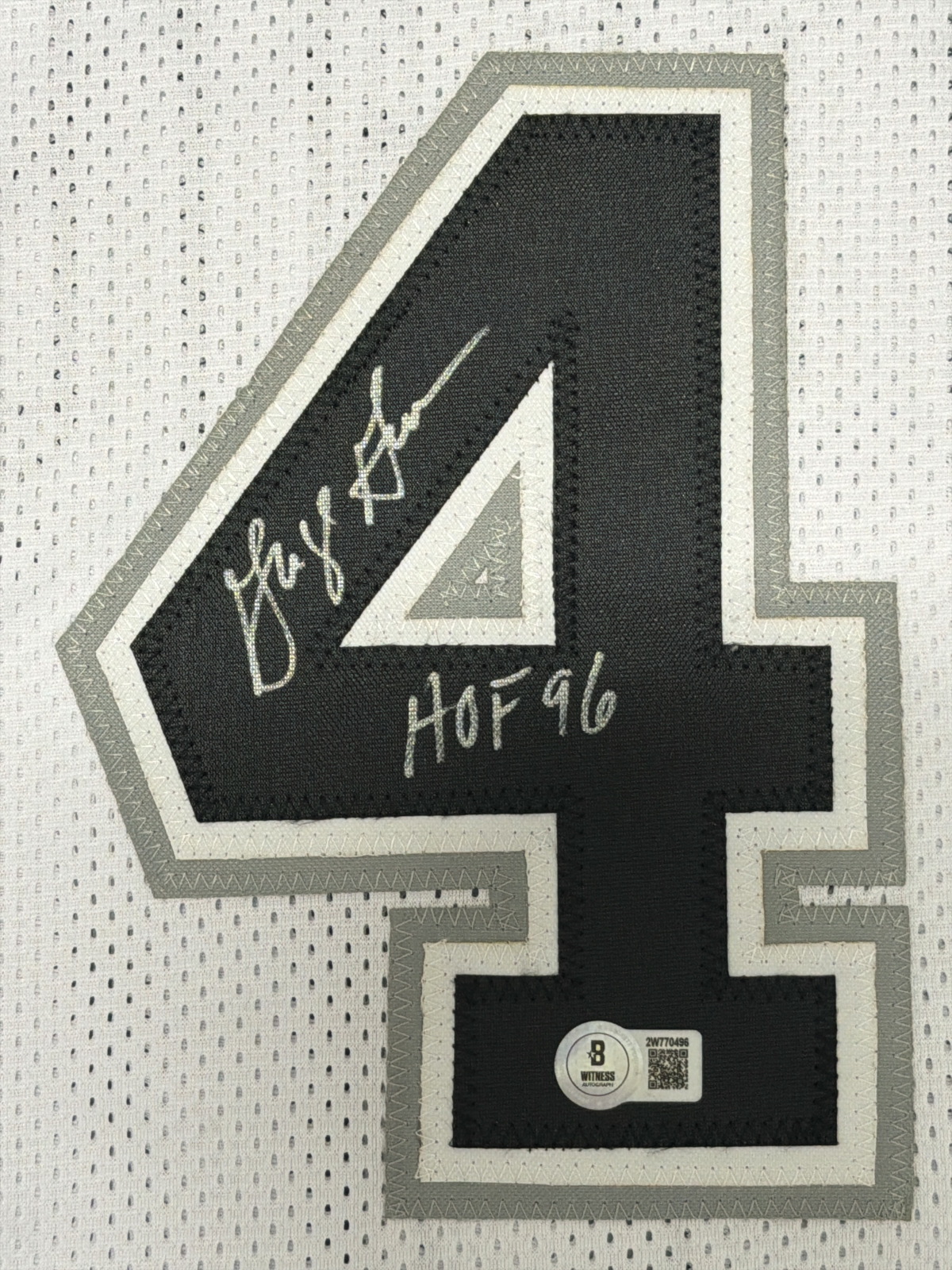 George Gervin Signed San Antonio Spurs Custom Jersey w/ HOF 96 Beckett W BAS COA1