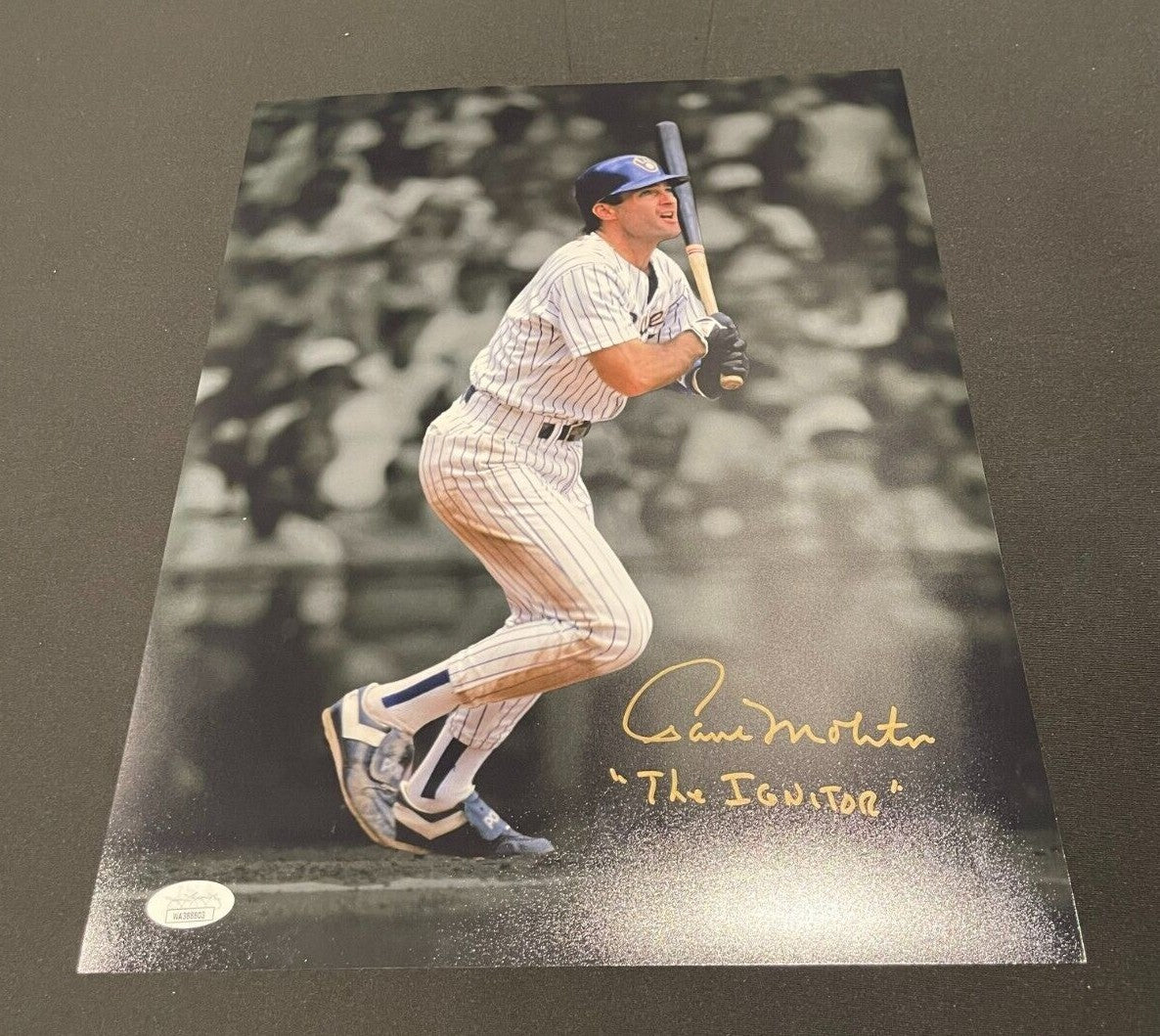 Paul Molitor Signed Milwaukee Brewers 11x14 Photo w/ The Ignitor JSA WIT COA0