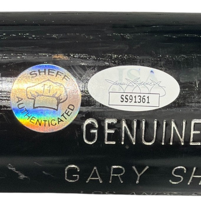 Gary Sheffield Signed Game Used Louisville Slugger Black Bat JSA COA Dodgers B3