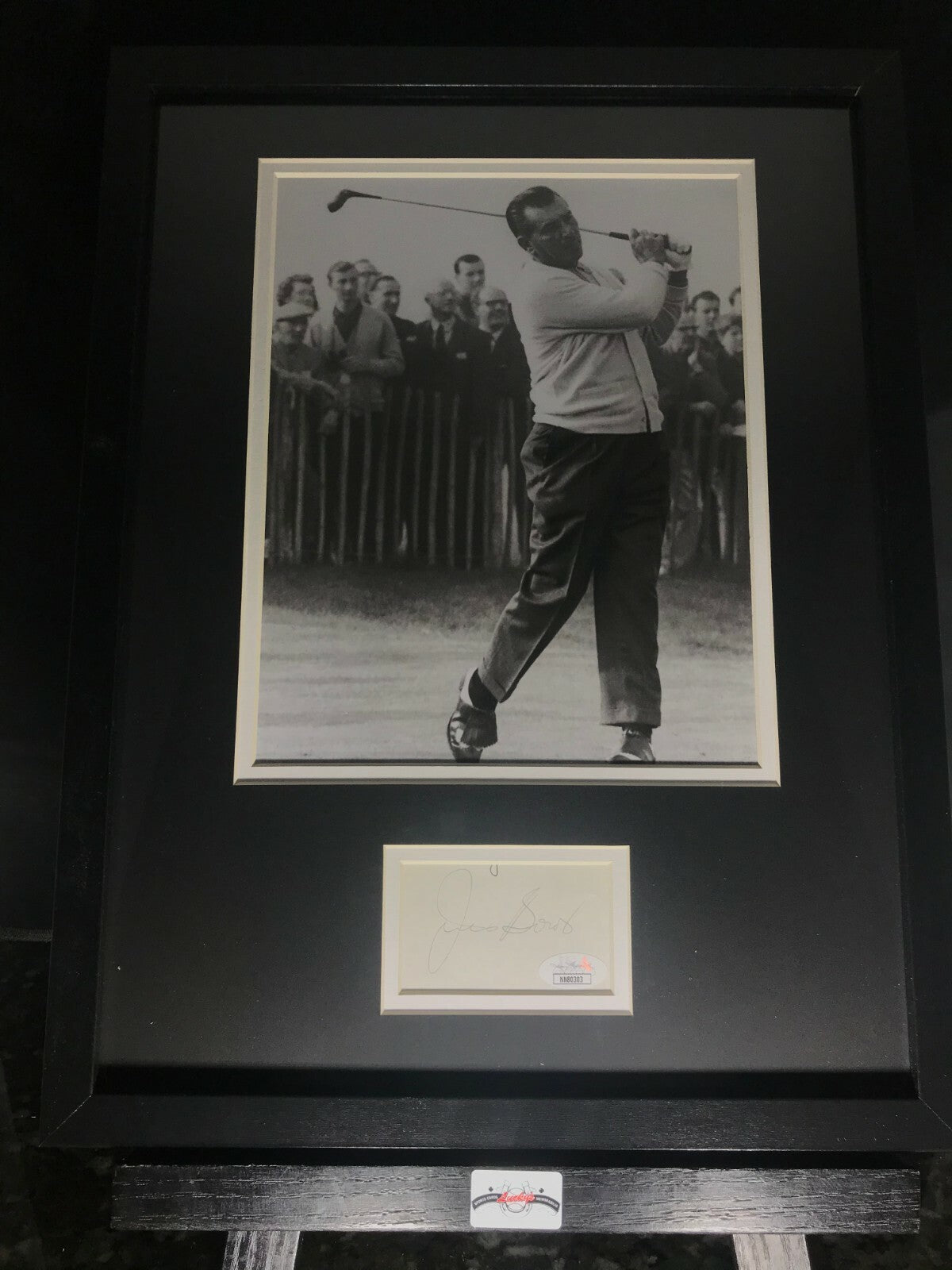 Julius Boros Signed Autographed 12x16 Framed Photo & Cut JSA COA 0