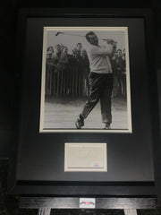 Julius Boros Signed Autographed 12x16 Framed Photo & Cut JSA COA 0