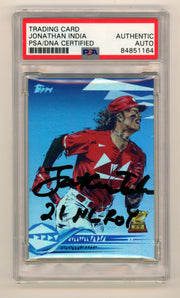 Jonathan India 2022 Topps Project 70 Foil #867 Signed Ins /70 PSA Authentic Auto0