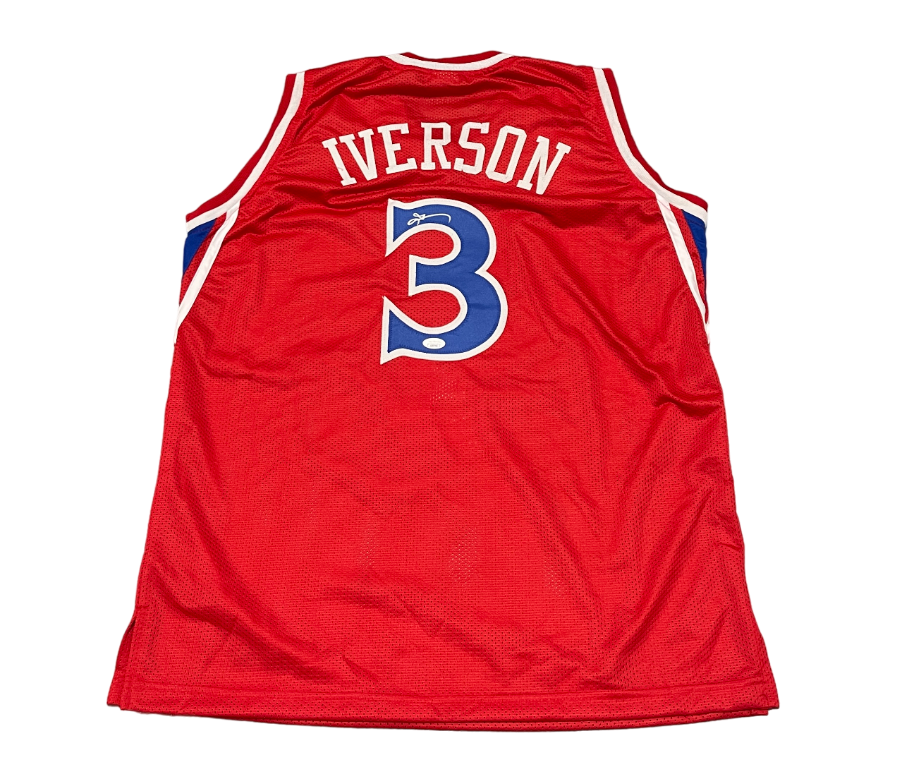 Allen Iverson Signed The Answer Custom Jersey Philadelphia 76ers JSA COA0