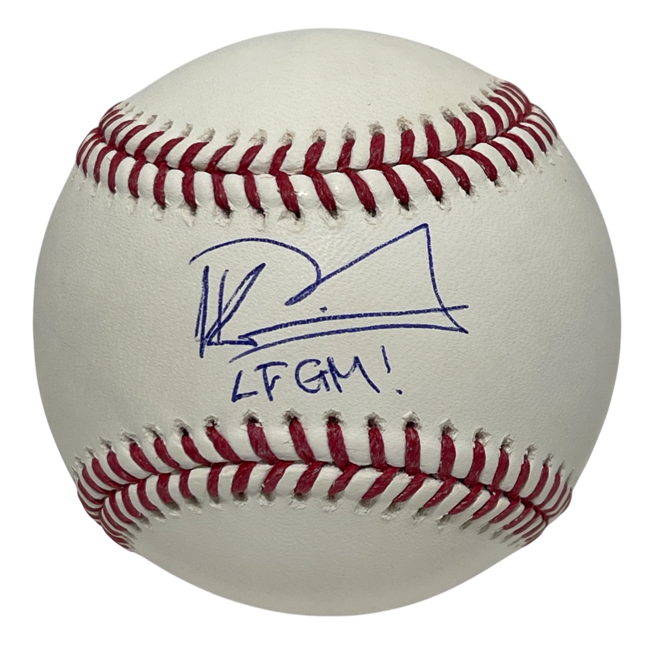 Kevin Parada Signed ROMLB Baseball w/ LFGM! Beckett Witness BAS COA NY Mets0