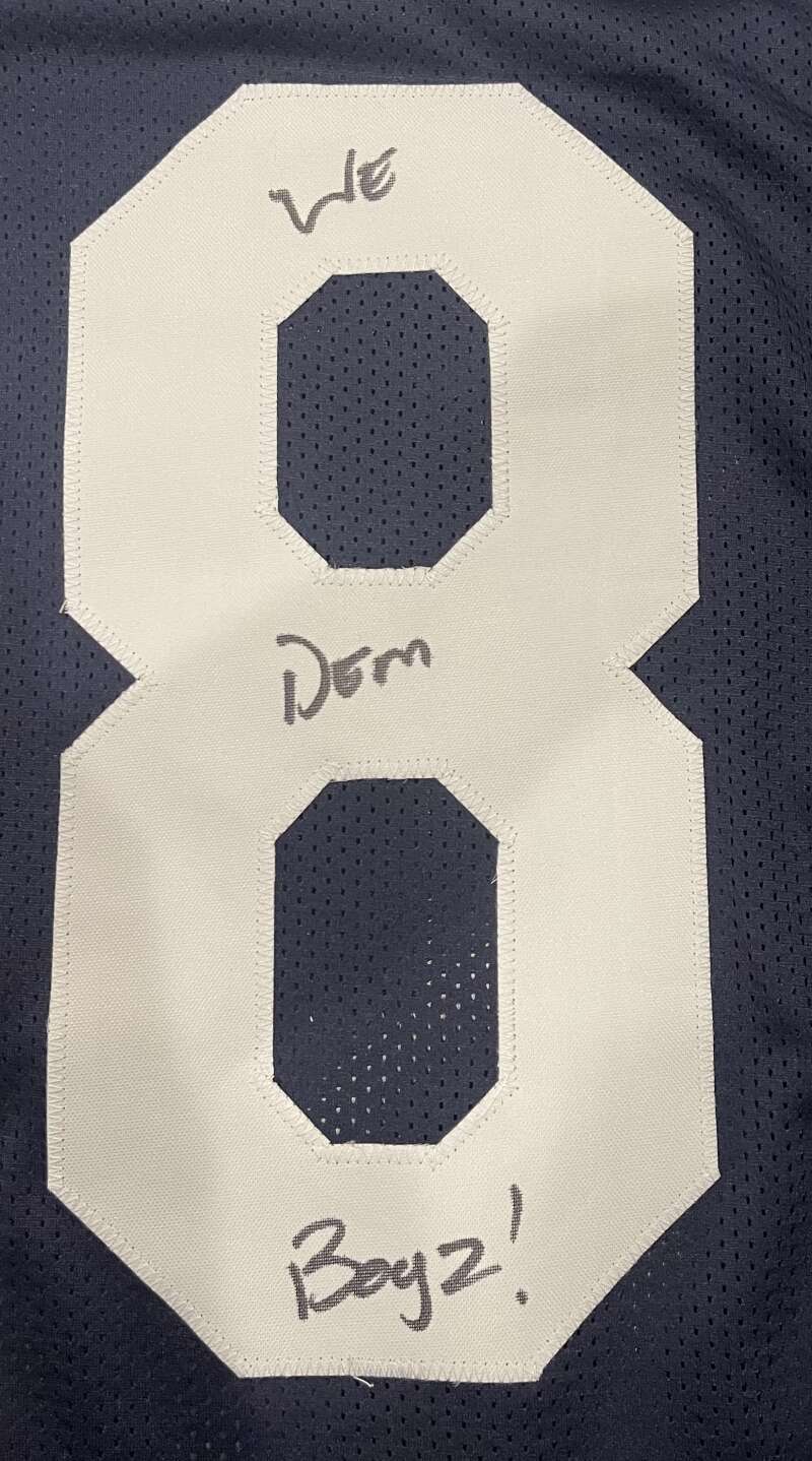 Malik Hooker Signed Cowboys TB Custom Jersey w/ We Dem Boyz! Beckett BAS COA2