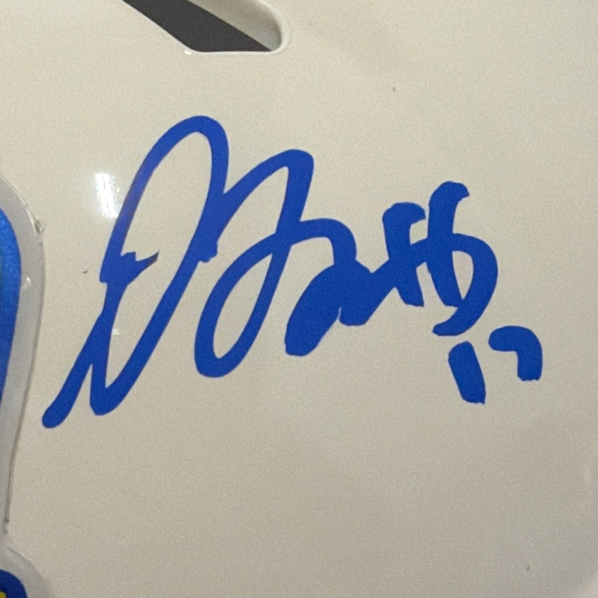 Davante Adams Signed Los Angles Rams Retro Mini Helmet Beckett Witness BAS COA1