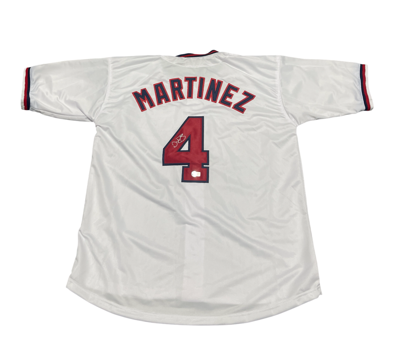 Dave Martinez Signed Washington Custom Jersey Beckett Witness BAS COA0