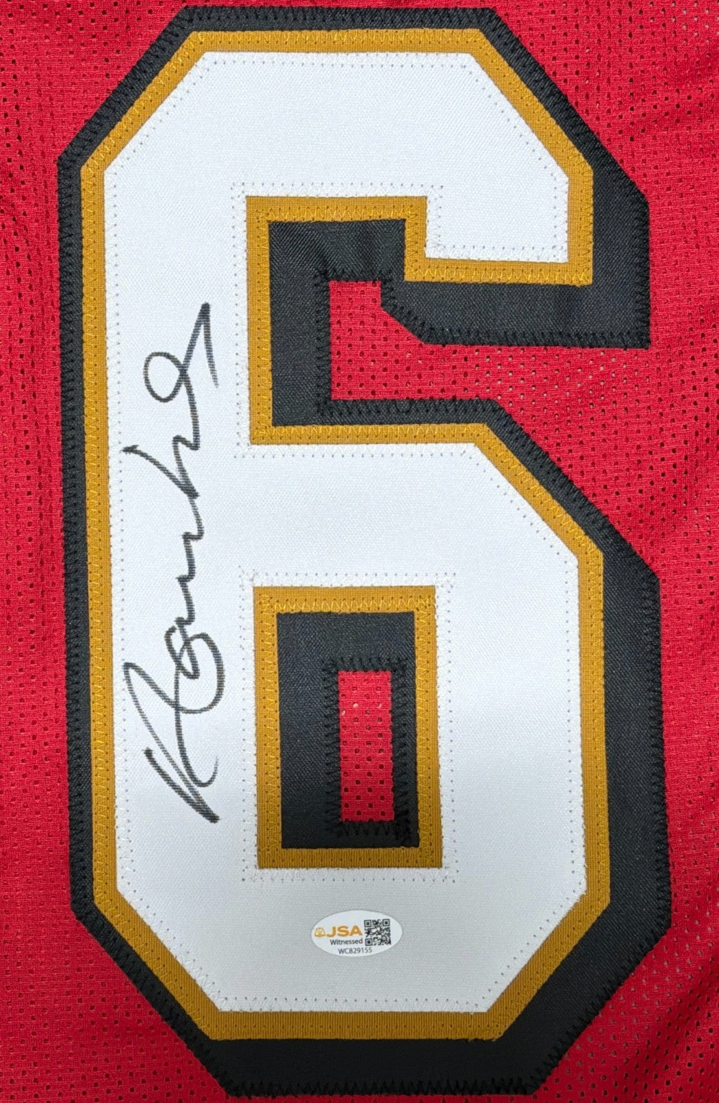 Merton Hanks Signed Autographed San Francisco 49ers Custom Jersey JSA Wit. COA1