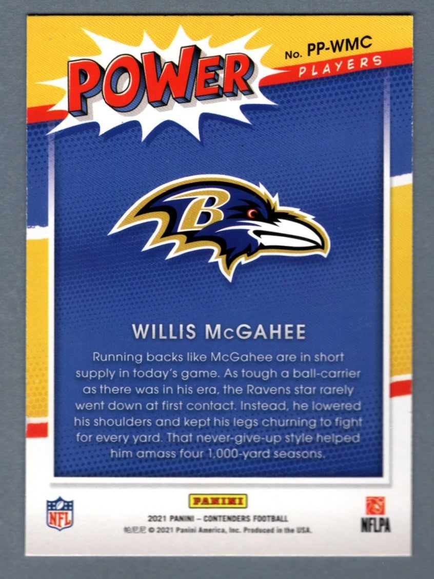 Willis McGahee Signed 2021 Panini Contenders #PP-WMC Power Players LSCM COA1