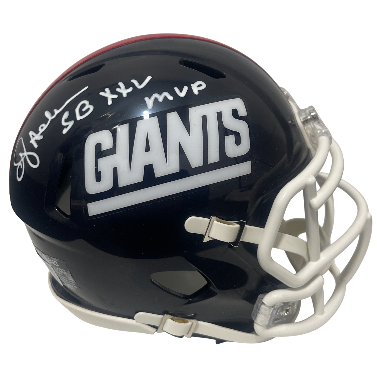 Ottis Anderson Signed Giants TB Mini Helmet w/ SB XXV MVP Beckett Wit BAS COA0